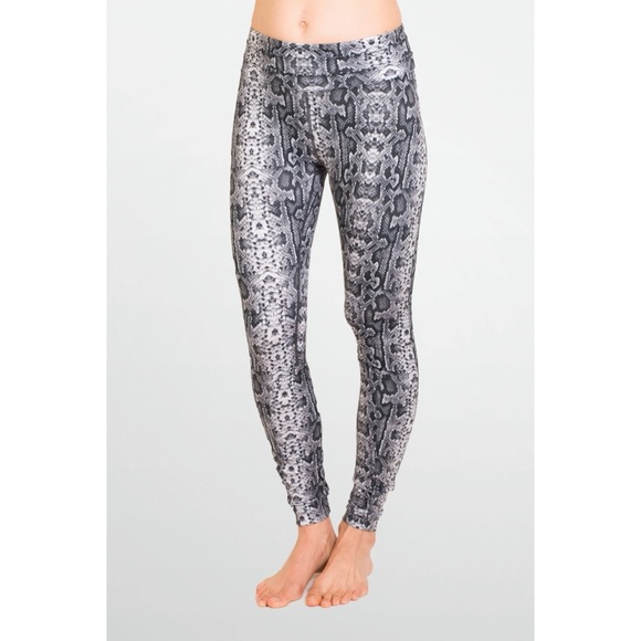 Kiragrace flirt moto python print athletic leggings size small- like new - Picture 1 of 5
